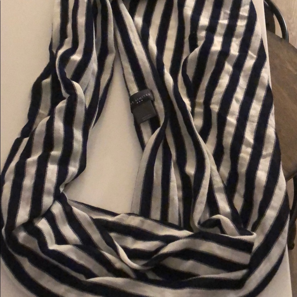 Limited striped wrap scarf